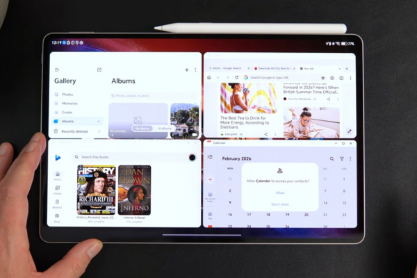 Honor Magic Pad 4 Multitasking windows