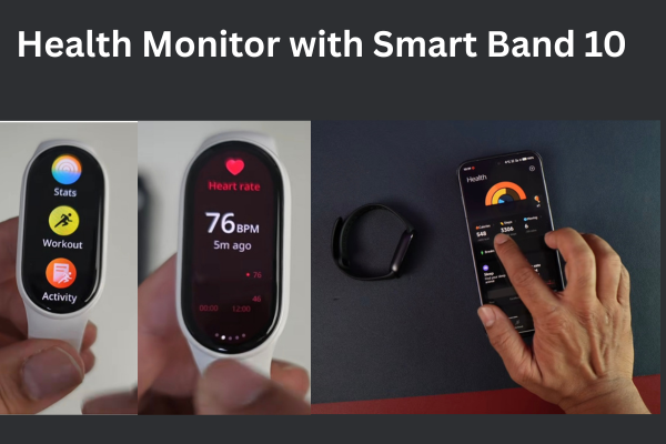 Health Monitoring by Xiaomi band 10