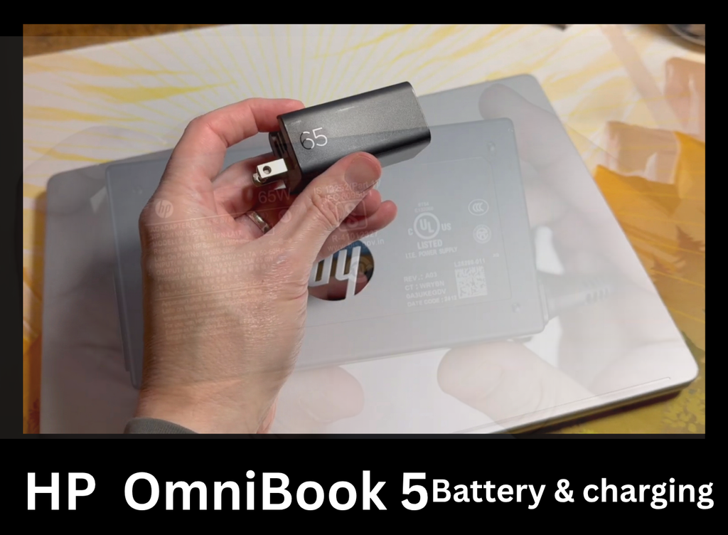 HP OmniBook 5 Battery and charging